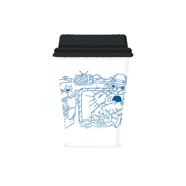 Cat & Cloud Coffee coffee cup