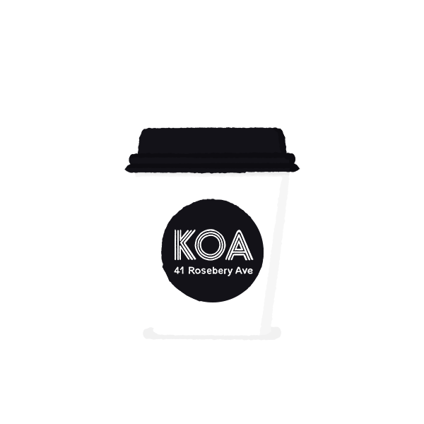 KOA Coffee coffee cup